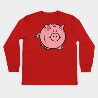 Piggy Bank Kids Long Sleeve T-Shirt